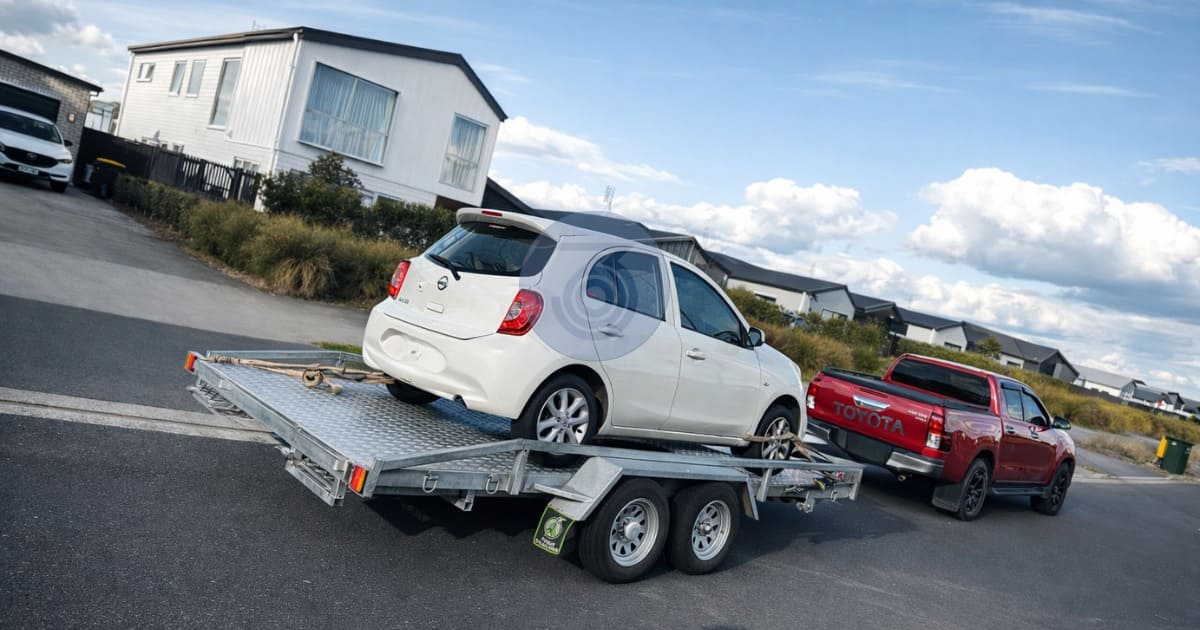 Towing a Car with a Rope Hamilton